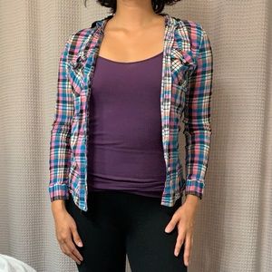 Small Empyre Plaid Hooded Shirt